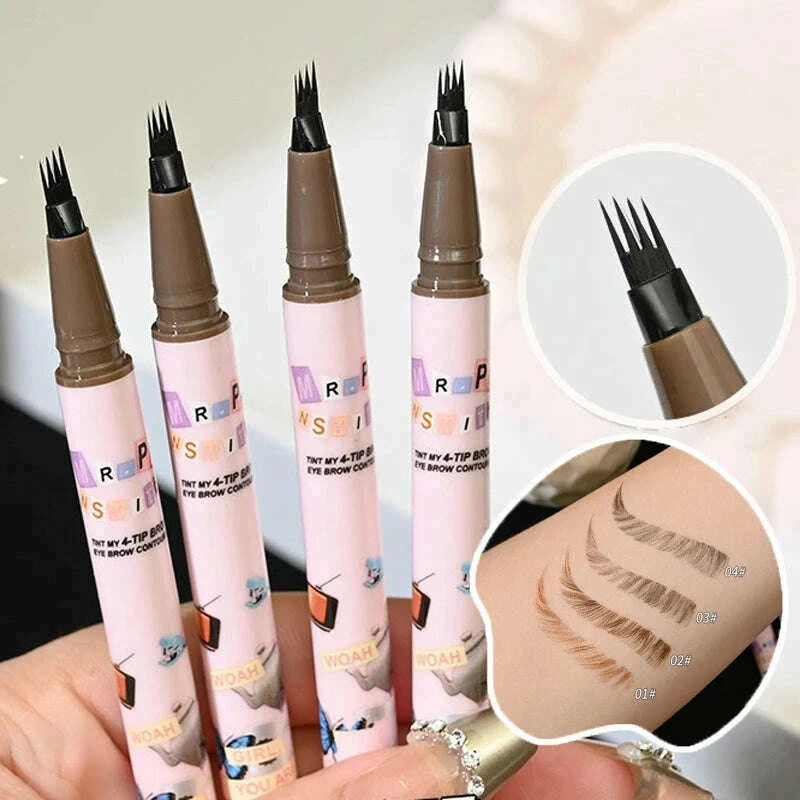 4-colors-eyebrow-pen-waterproof-4-fork-tip-eyebrow-tattoo-pencil-cosmetic-long-lasting-natural-dark-brown-liquid-eye-brow-pencil-kimlud-kimlud-33913370