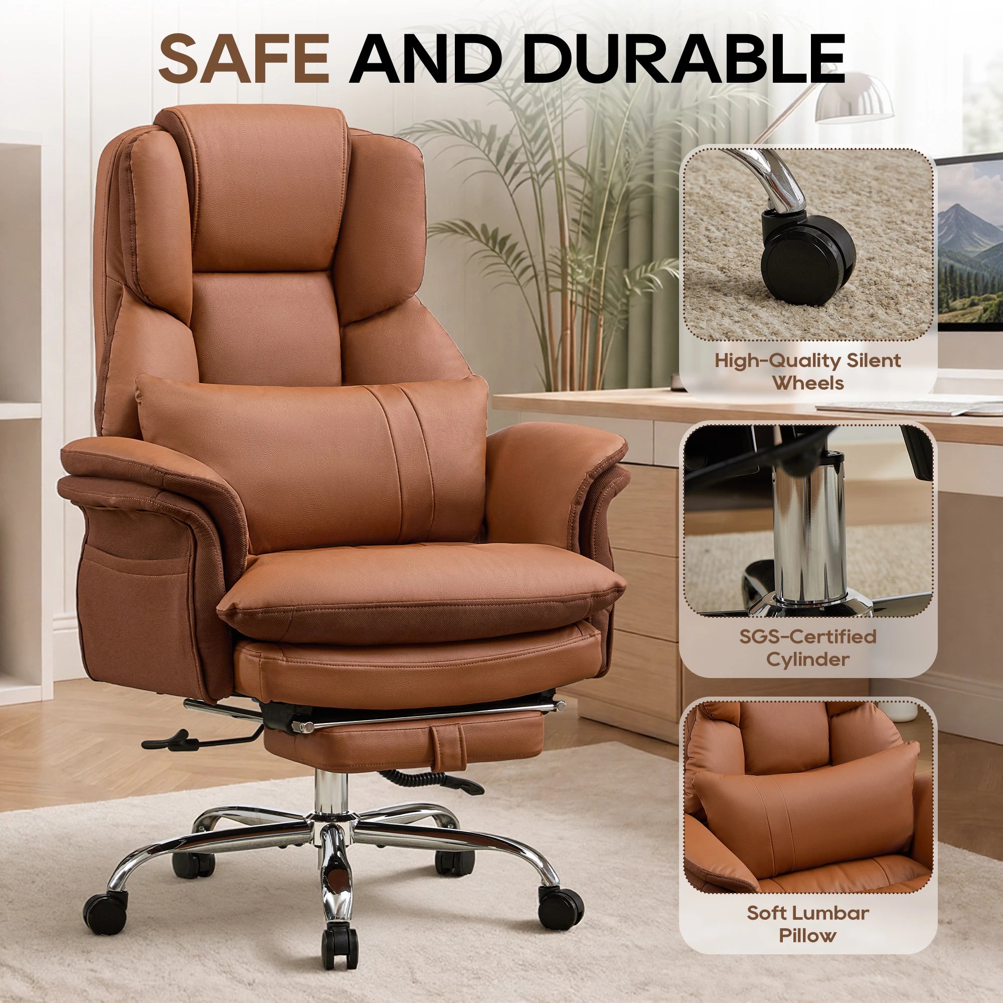 Office Chair – Big and Tall Executive Criss Cross – Ergonomic | KIMLUD
