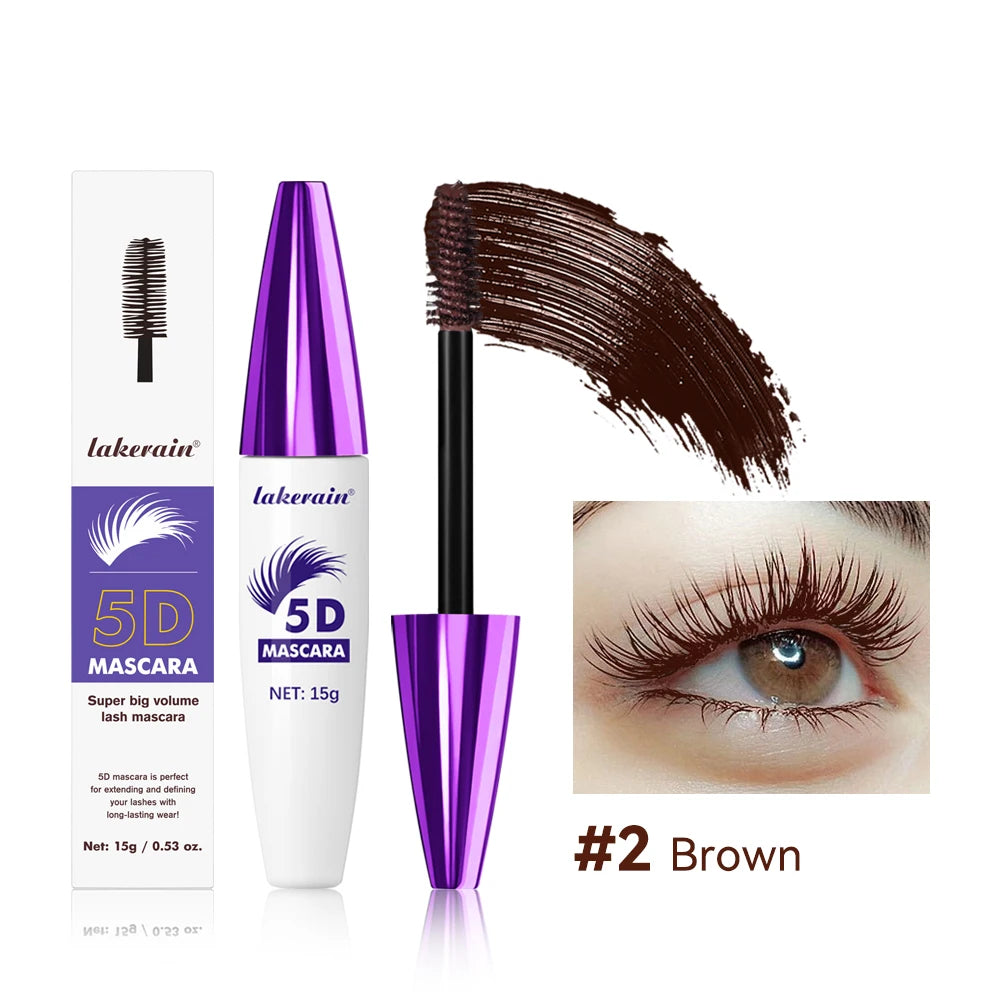 5d Mascara for All Eye Lash Mascara Waterproof Lengthening and Volume Cosmetics Makeup Woman Eyelash Black Brown Effect Extended