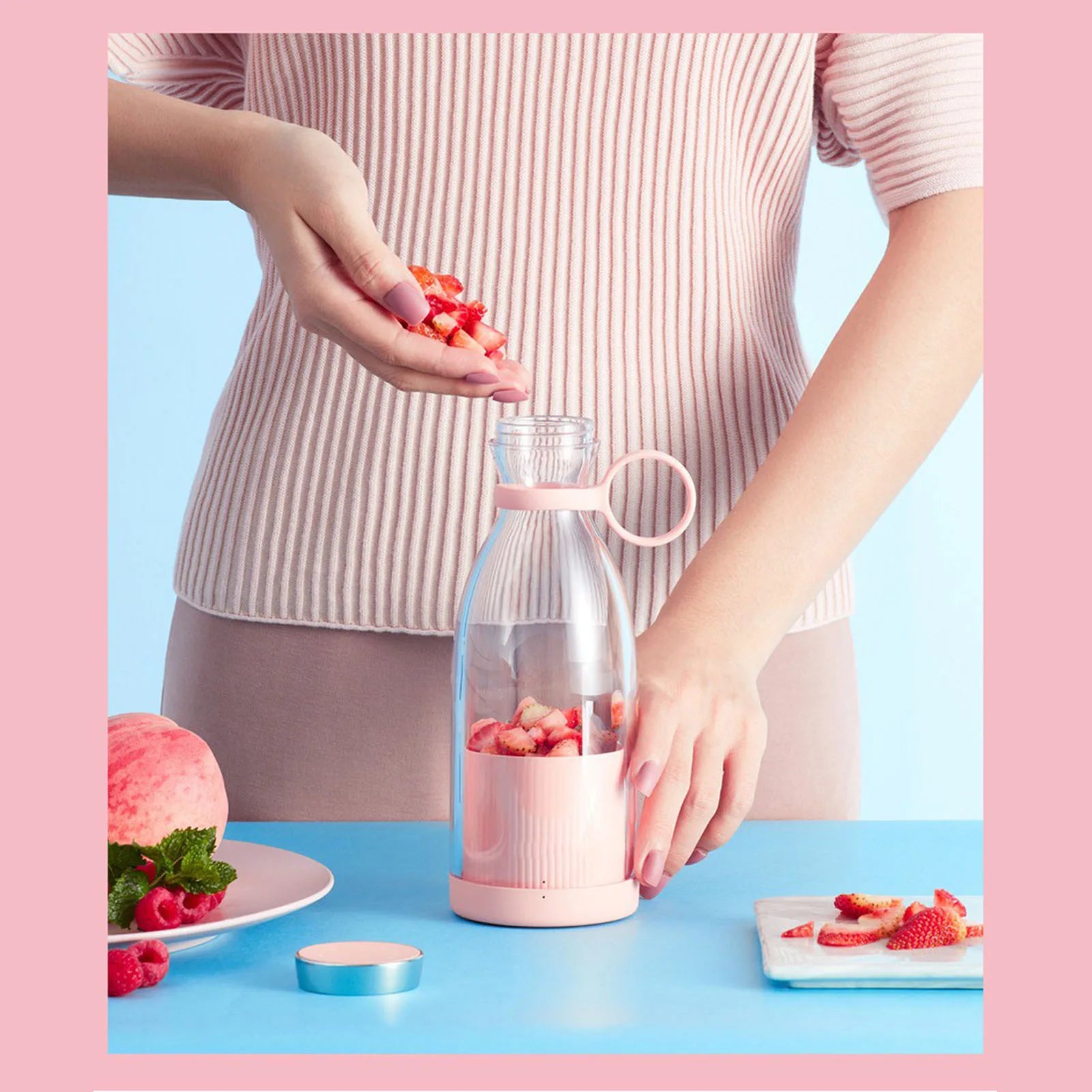 Battery Powered USB Blender Blender Electric Battery Powered USB Blender Portable Juicer for Outdoor Travel Portable Juicer