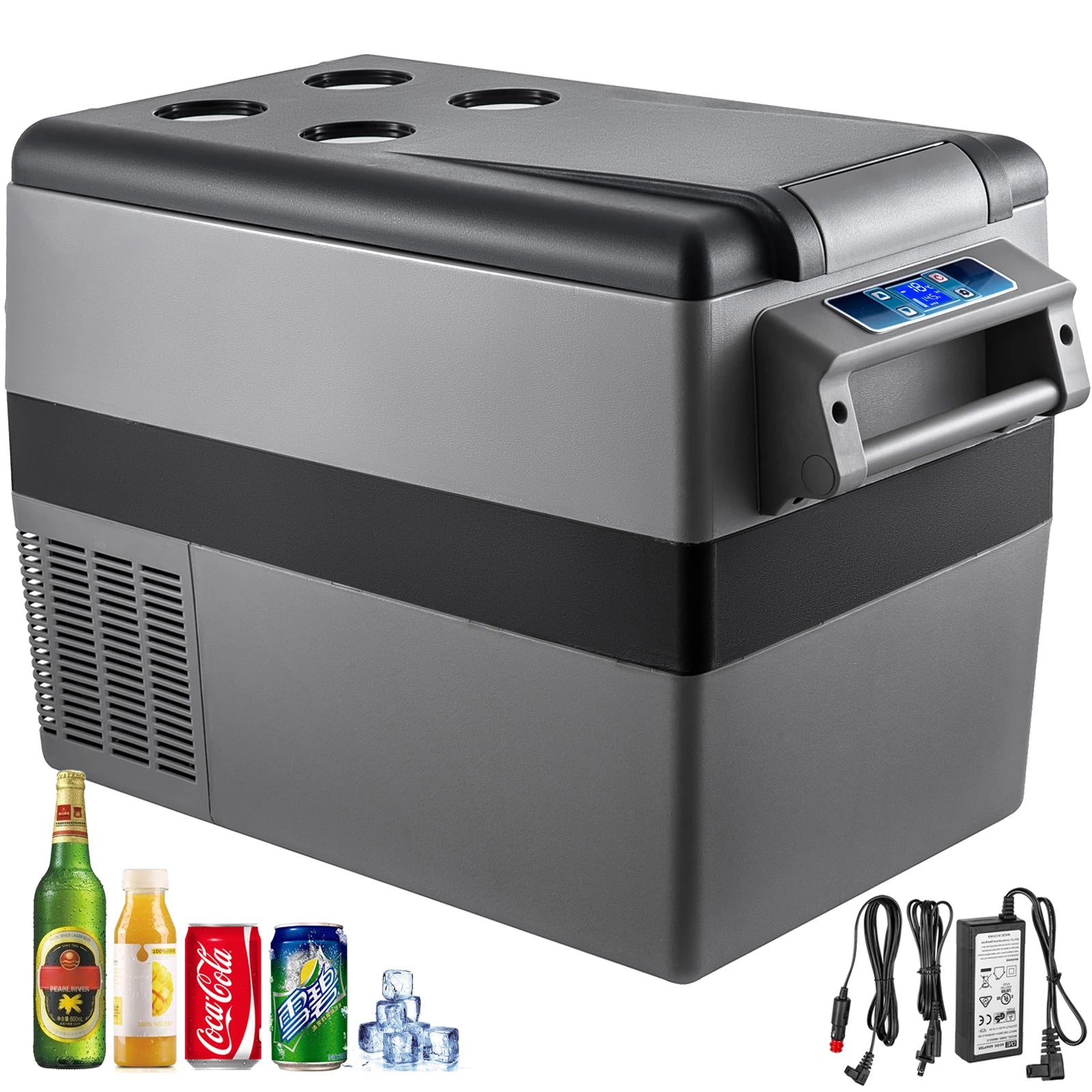 Portable Car Refrigerator 20L Premium — Black | KIMLUD