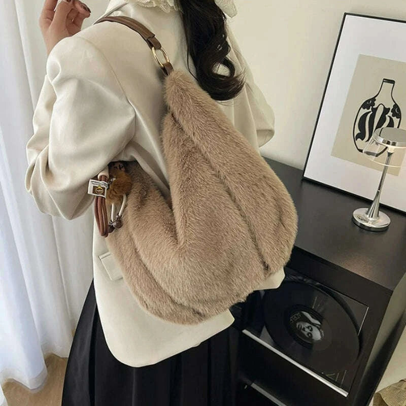 new-winter-versatile-commuting-shoulder-bags-women-large-capacity-furry-bucket-bag-for-commute-texture-and-simple-storage-bagskimludkimlud-35556609
