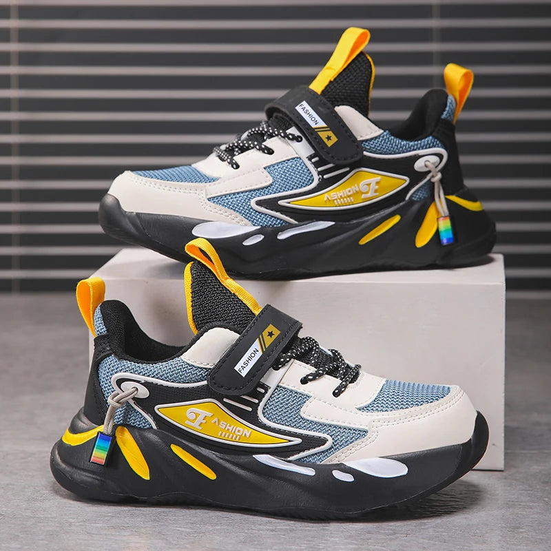 Children Boys Mesh Sports Running Shoes Breathable Non-slip For Girls Casual Running Walking Kid's Sneakers