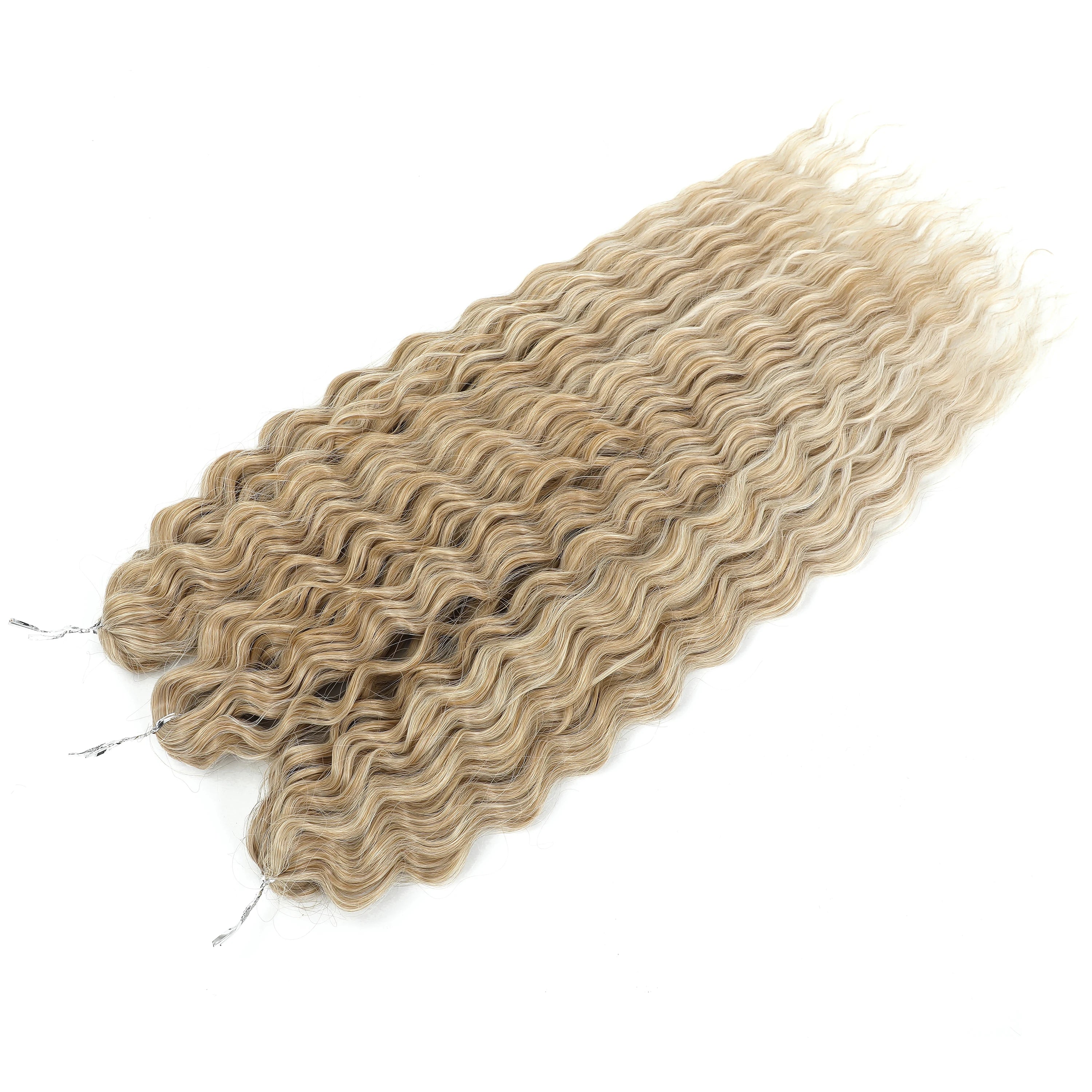 Crochet Braids Synthetic Hair High Temperature — Ombre Brown | KIMLUD