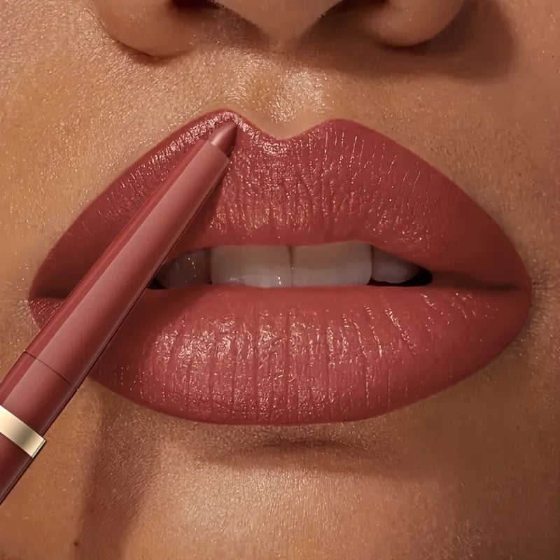 Waterproof Matte Lip Liner Pencil Retractable — Nude Matte | KIMLUD