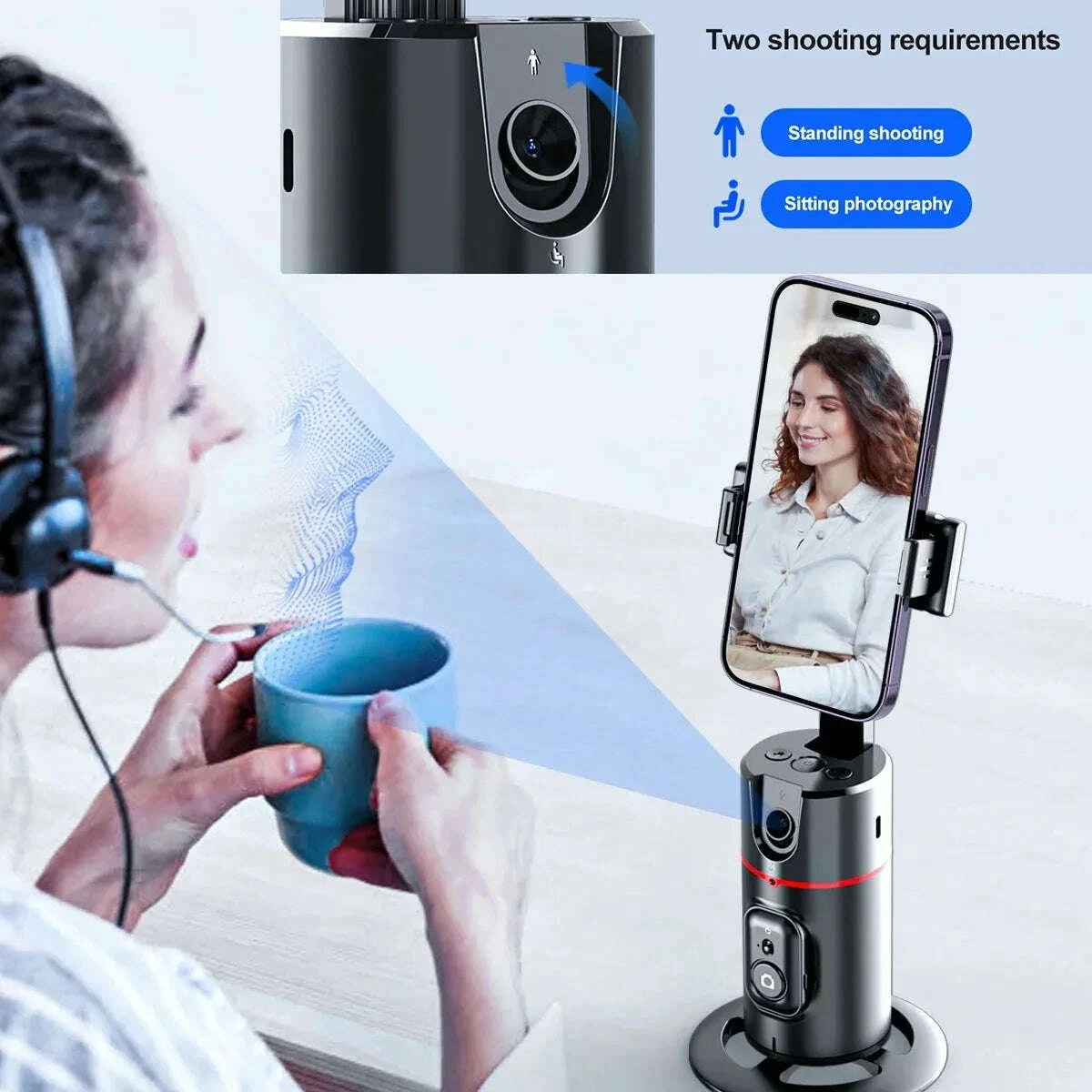 auto-face-tracking-tripod-360°rotationno-app-gesture-recognition-phone-camera-mount-smart-shooting-phone-holder-for-live-videokimludkimlud-35561936