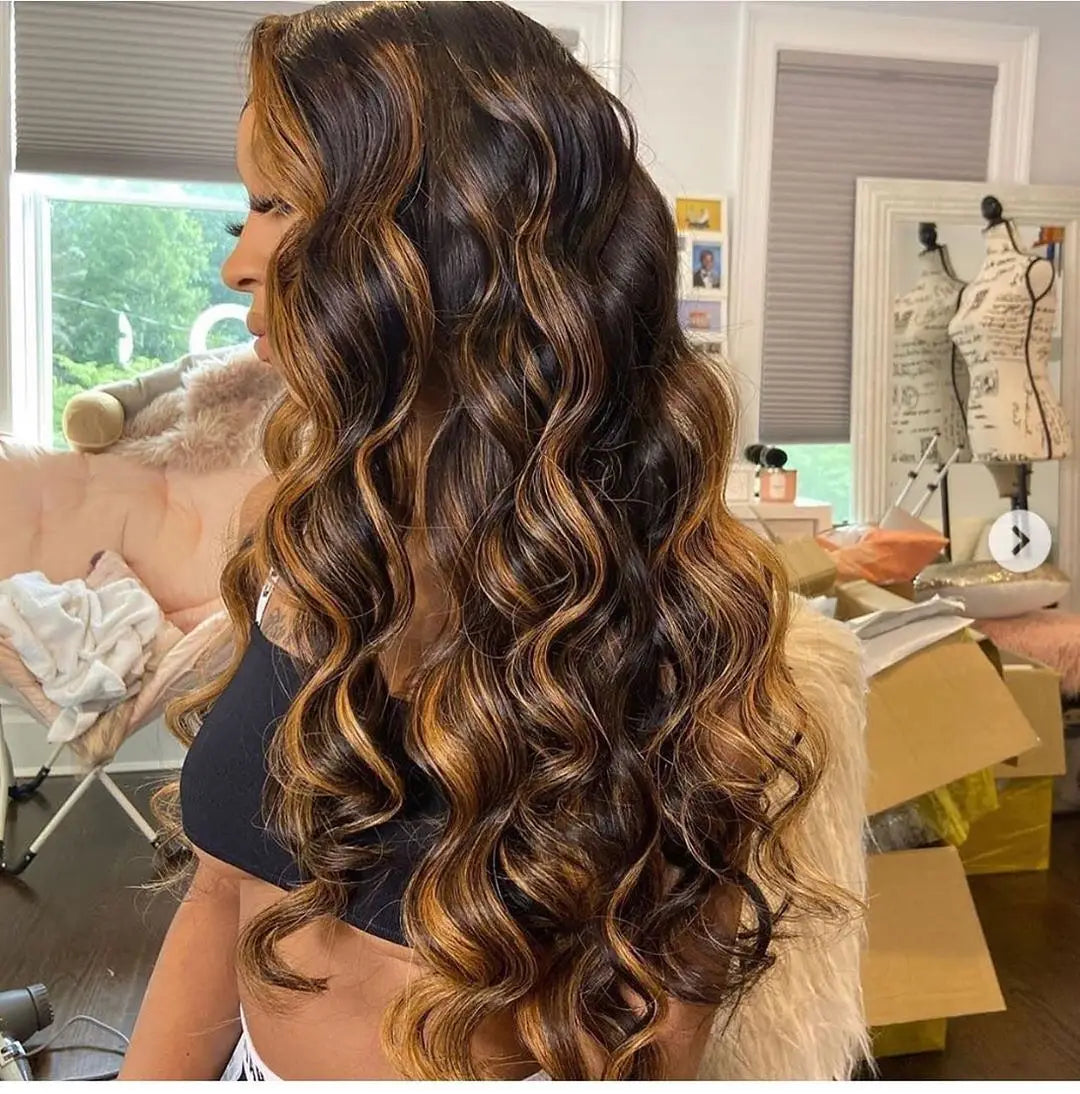 Lace Front Wig – 13x6 HD Lace Front – Human Hair – P4/27 Ombre | KIMLUD
