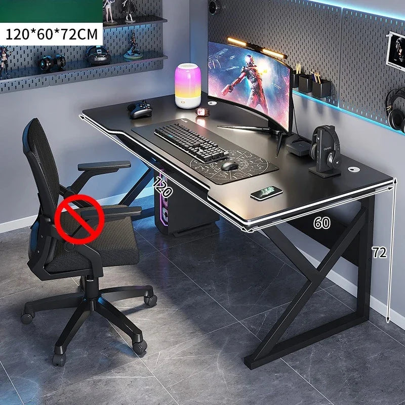 Standing Computer Desk Home Office Gaming Study Laptop Table Steel Frame Escritorios Table Gaming Pc De Oficina Furniture