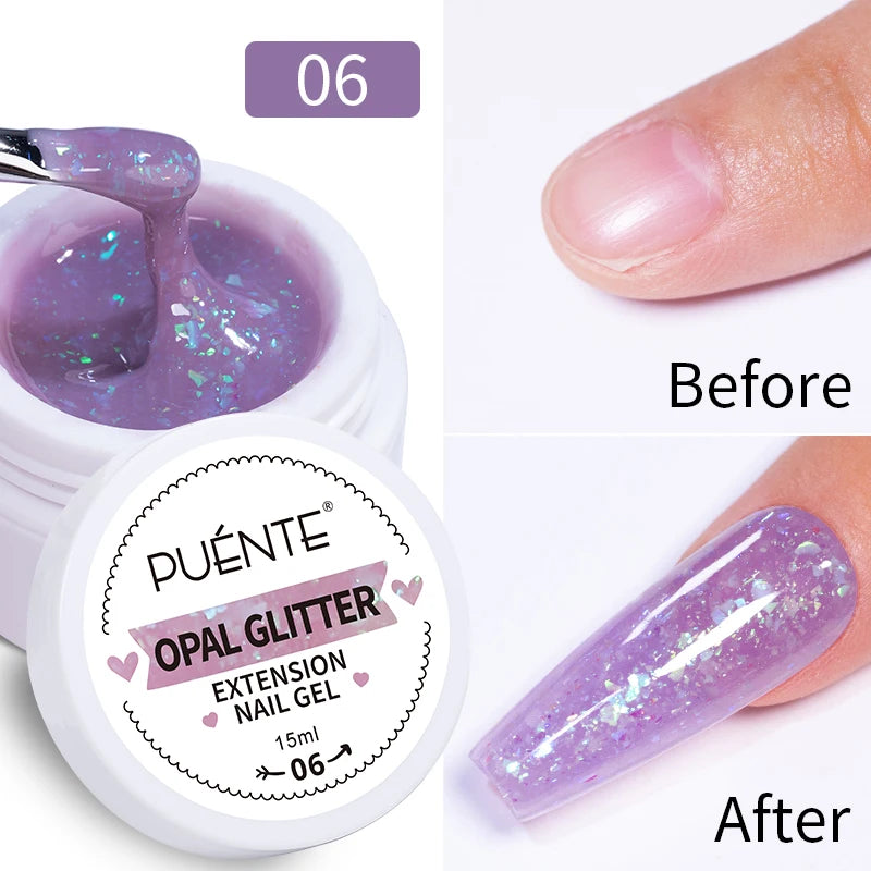 Reflective Glitter Gel Nail Polish Multidimensional Holographic Sparkle, UV-Curable Finish — Pink Lilac | KIMLUD