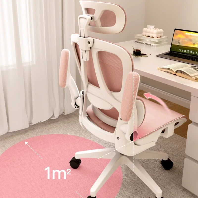 Ergonomic Mesh Office Chair Modern Swivel — Deep Black | KIMLUD