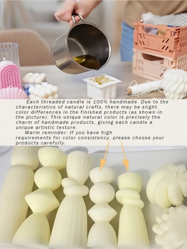 KIMLUD, Aromatherapy candles, large pillar ribbed decorative candles, soy wax, suitable for gifts, room shelves, home ribbed decoration, KIMLUD Womens Clothes