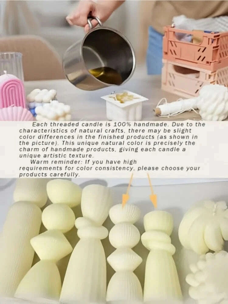 KIMLUD, Aromatherapy candles, large pillar ribbed decorative candles, soy wax, suitable for gifts, room shelves, home ribbed decoration, KIMLUD Womens Clothes