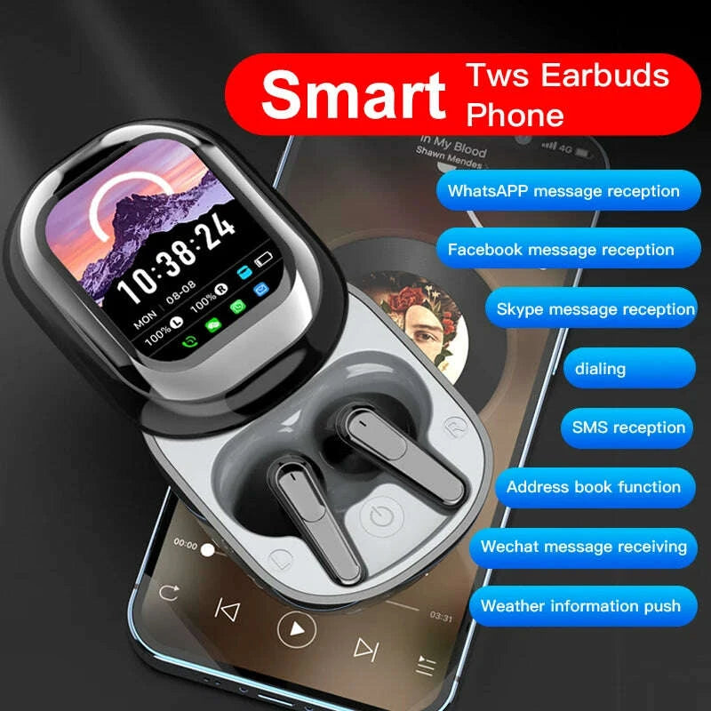 se-one-smart-headphones-led-full-color-slide-touch-screen-support-app-information-receiving-wireless-tws-earbuds-300mahkimludkimlud-35565906
