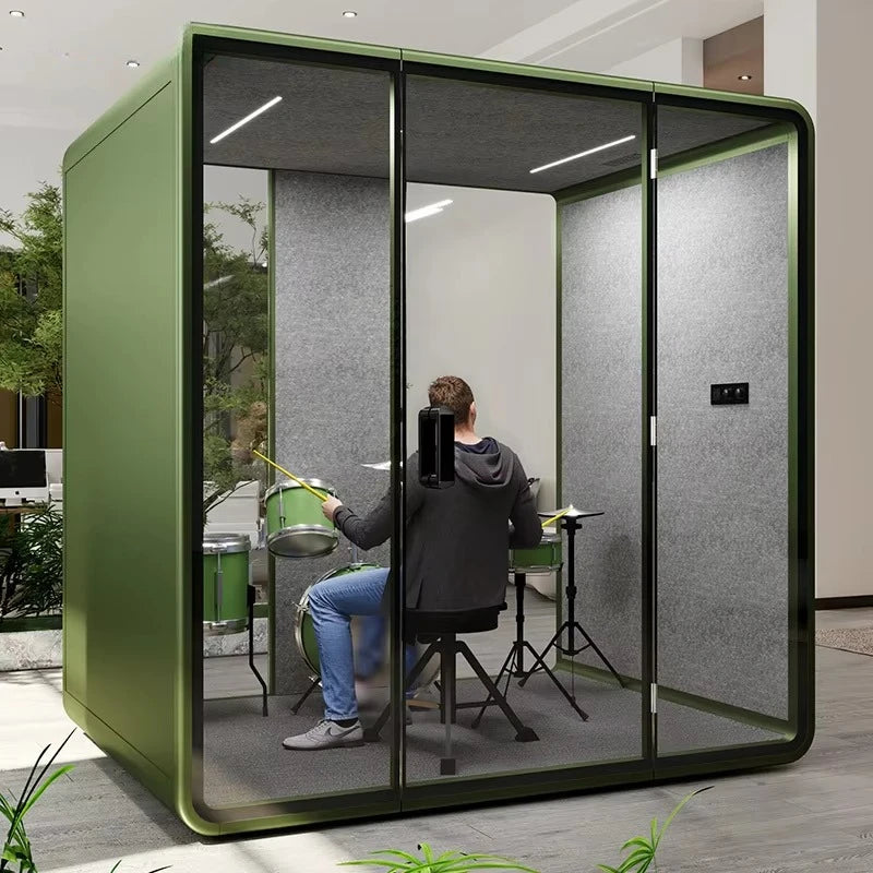 Acoustic Meeting Pod – Soundproof Booth – Carbon Fiber Frame | KIMLUD