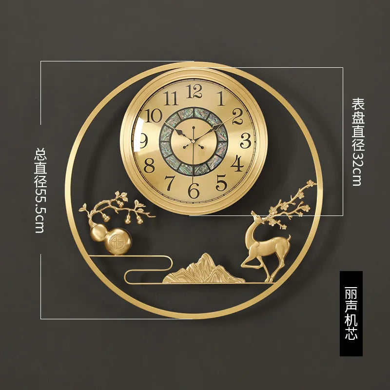 Big Size Living Room Wall Watch Design Aesthetic Luxury Digital Silent Clock Wall Creative Fashion Reloj De Pared Home Decor