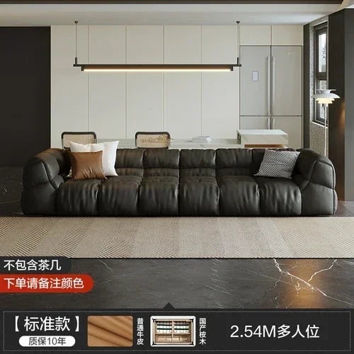 Puff Leather Sofa Bedrooms Comfortable Reclining Luxury Designer Lazy Sofa Modern Minimalist Sofy Do Salonu Home Furniture