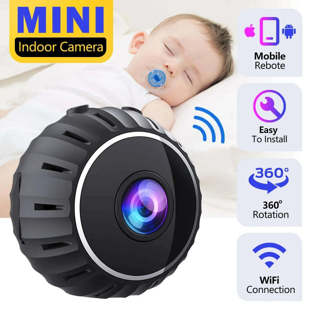 KIMLUD, 1080P Mini WiFi Camera with HD Night Vision, Home X5 Remote Monitoring for Kids, Pets, and Safety - Ideal Gift, KIMLUD Womens Clothes