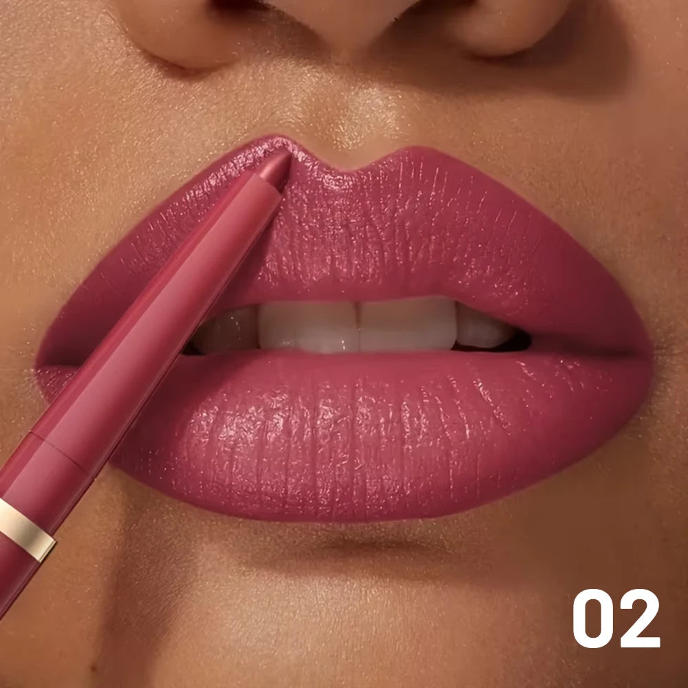 Waterproof Matte Lip Liner Pencil Retractable — Nude Matte | KIMLUD