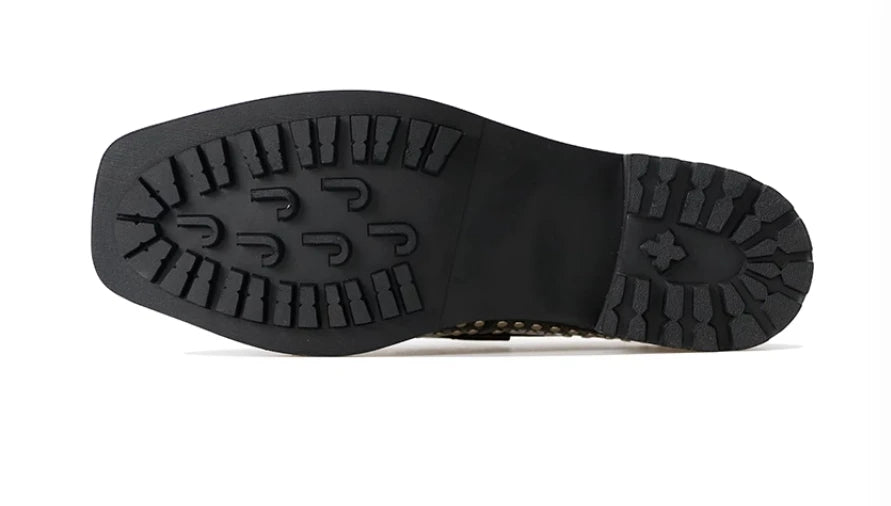 Genuine Leather Solid Loafer Shoes — Black | KIMLUD