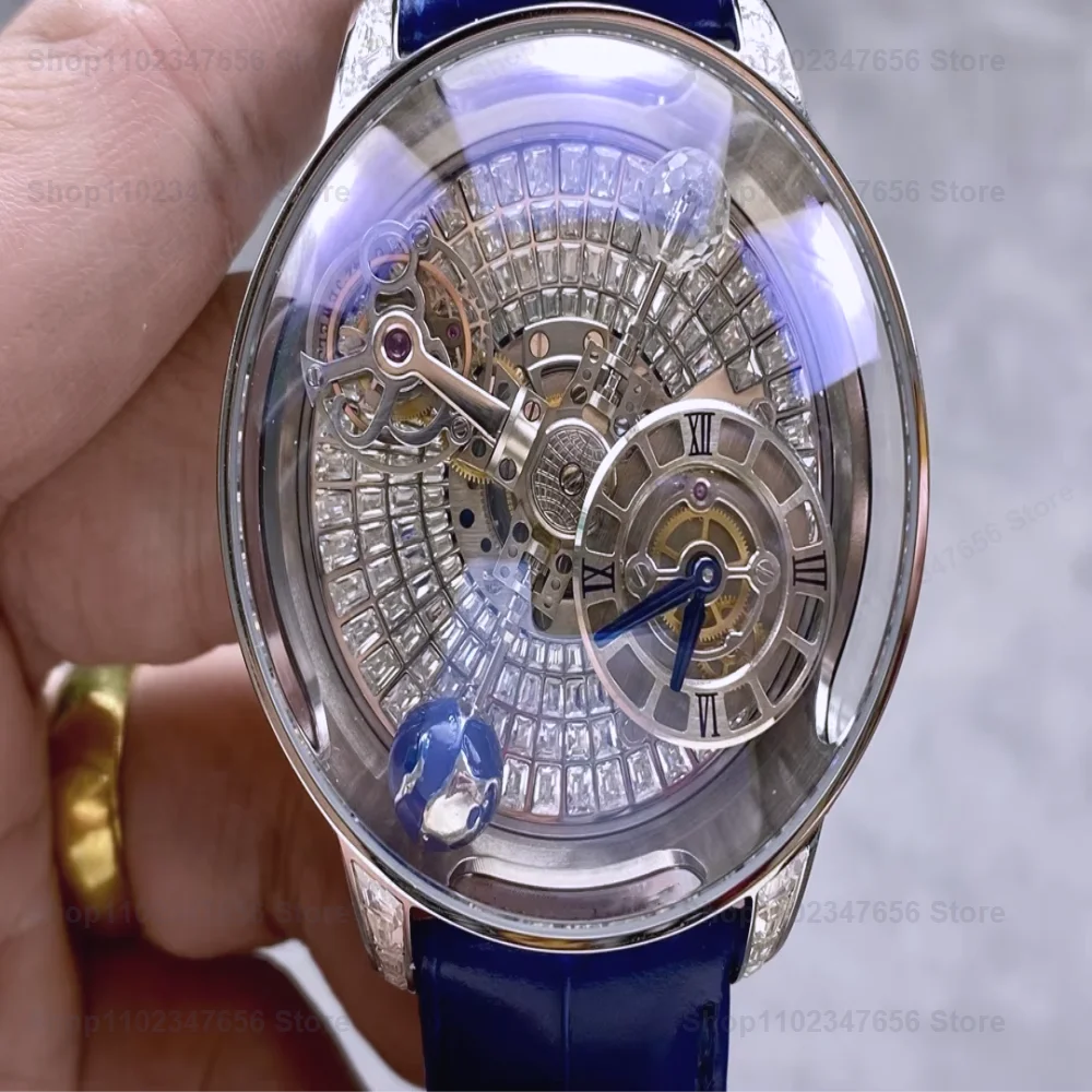 Creative Starry Sky Rotating Earth Globe Men's Automatic Mechanical Watch