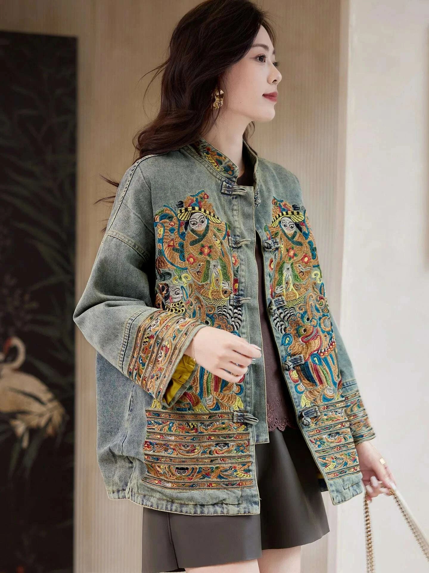 women-distressed-denim-jacket-heavy-embroidery-lucky-chinese-style-2026-spring-loose-casual-jean-coatkimludkimlud-35572231