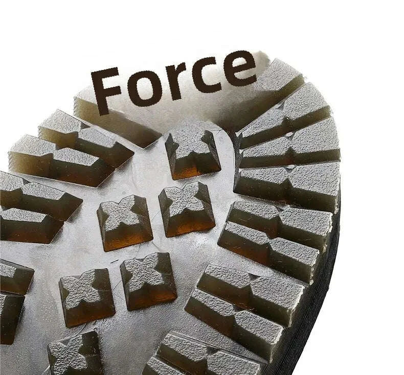 KIMLUD, Women's Motorcycle Boots 10 Holes Thick Bottom Side Zipper British Style Long Booties Flatform Work Boots round Toe Mid Heel, KIMLUD Womens Clothes