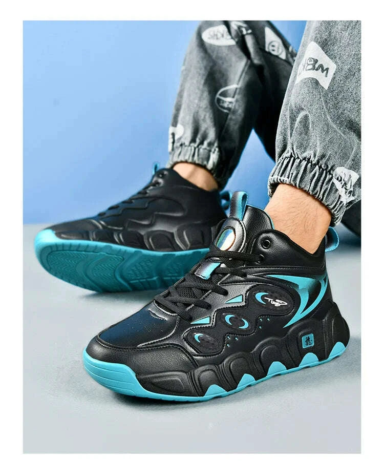 KIMLUD, Trendy Men Shoes High Top Men Basketball Shoes Wear-resisting Non-slip Casual Sports Shoes Man Outdoor Fitness Training Sneakers, KIMLUD Womens Clothes