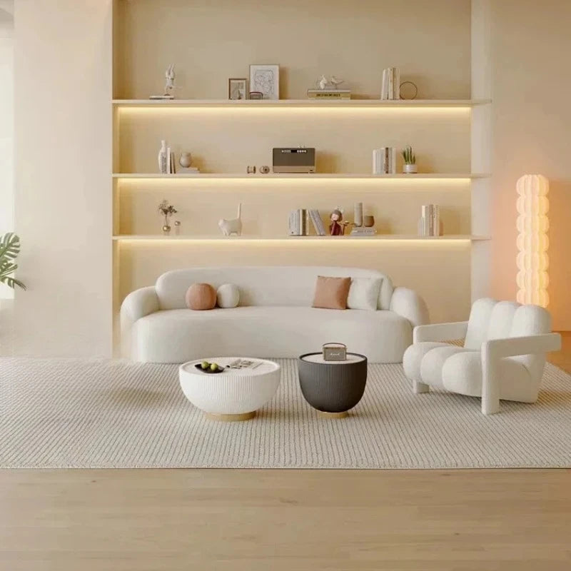 Modern Cream Wind Sofa Creative Simple Comfortable Hallway Lounge Sofas European Aesthetics Designer Muebles Salon Furniture