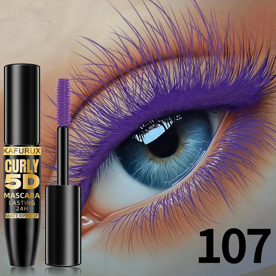 Silk 5D Mascara Waterproof Lengthened Curled Lashes Long Wearing Formula — Black | KIMLUD