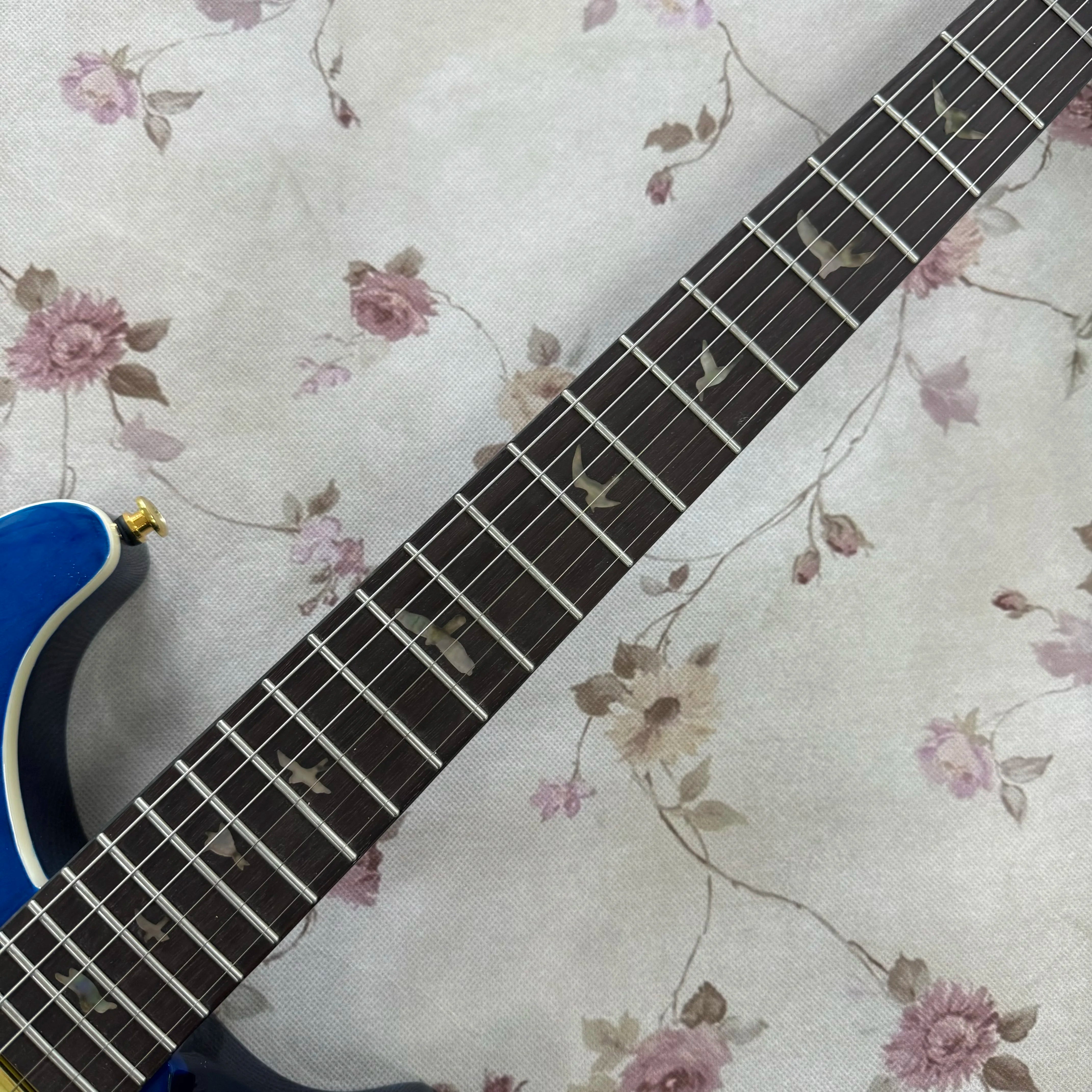 Dragon Style Dragon Inlay Electric Guitar — Blue | KIMLUD