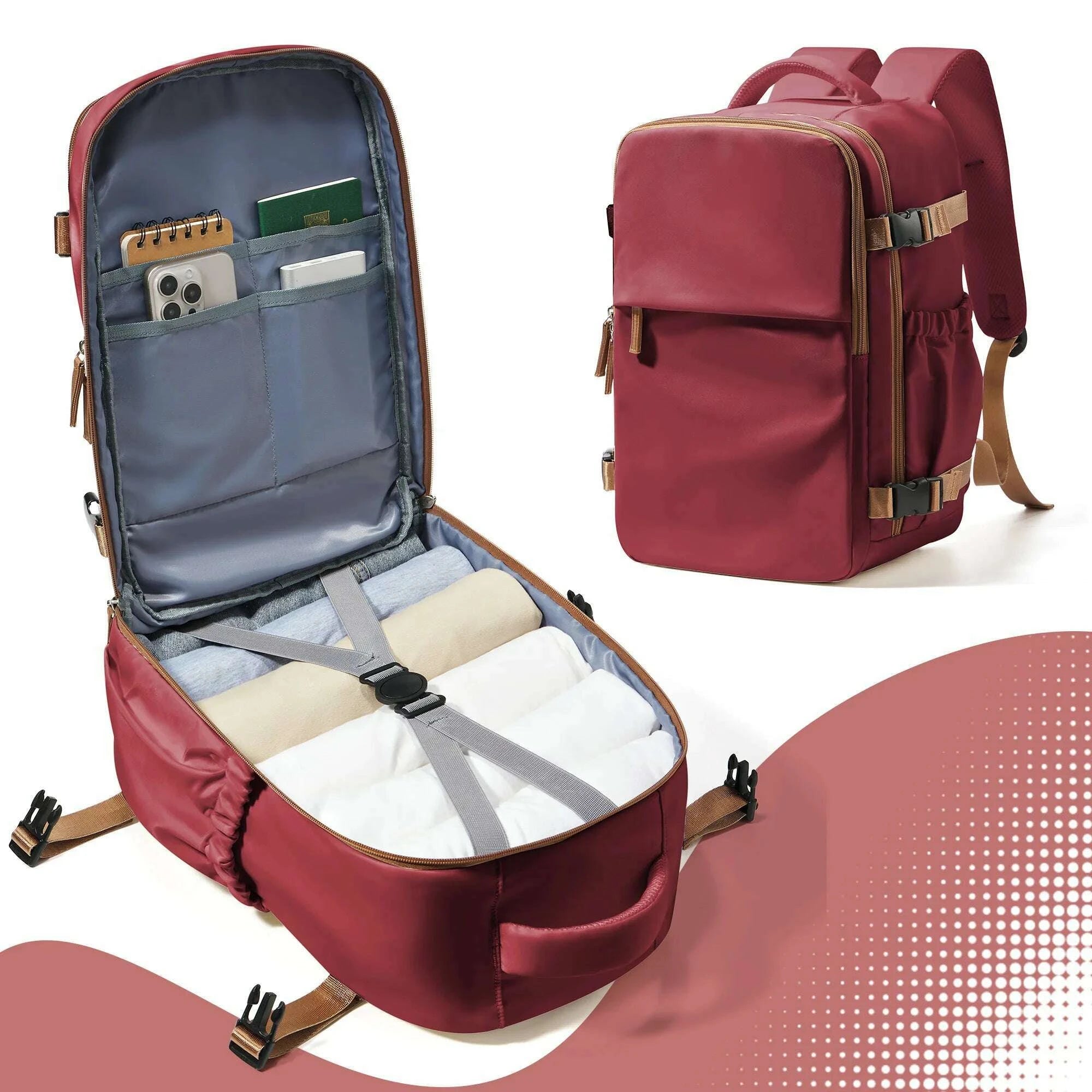 travel-backpack-cabin-bag-40x30x20-wizzair-carry-ons-aeroplane-men-women-156-inch-laptop-backpack-waterproof-casual-bussinesskimlud-womens-fashion-34614048