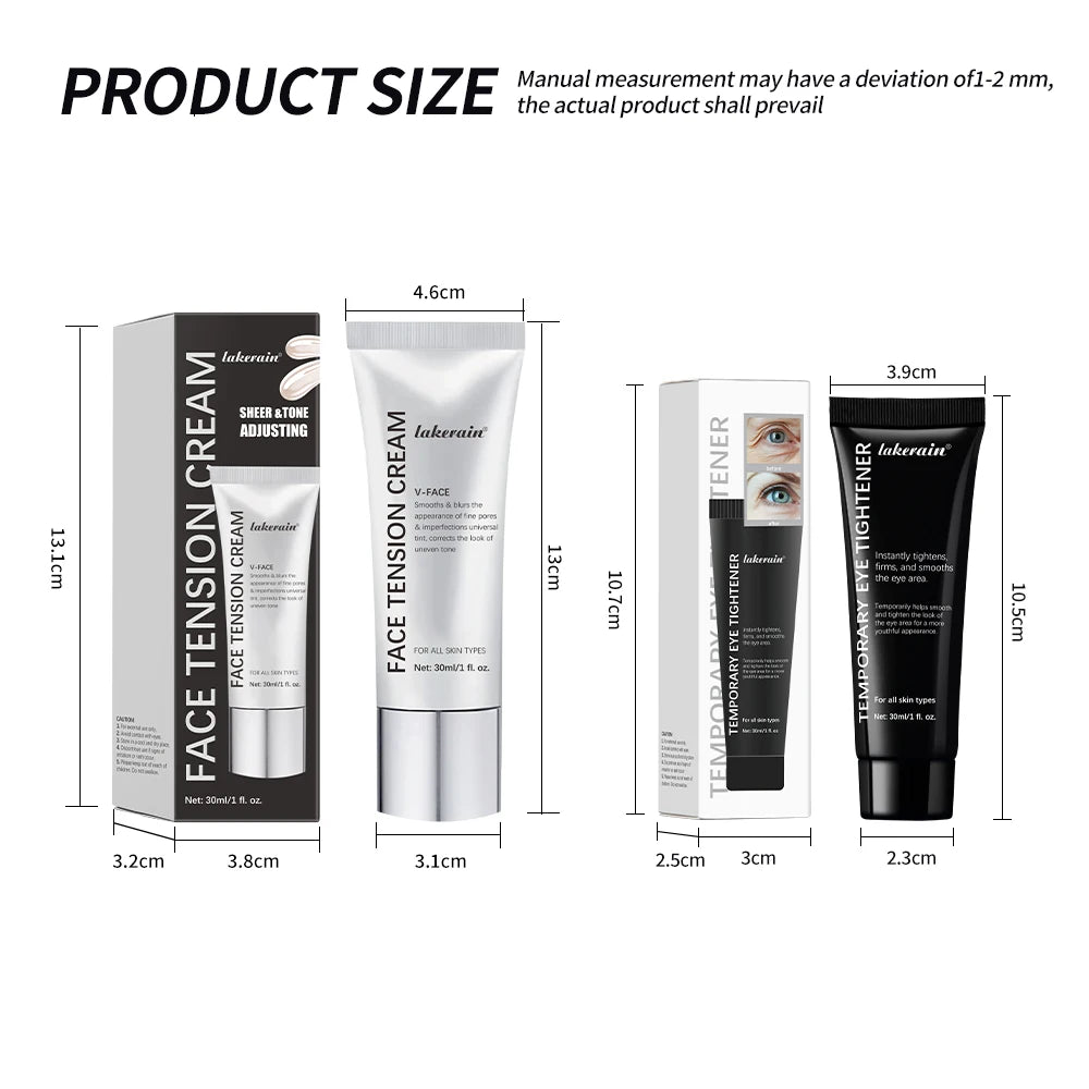 Peter Face Tightener Cream and Primer Set Instant Face Tightener Cream No-Filter Primer Firm and Smooth The Look of Fine Lines S