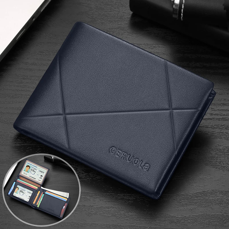 Men's Wallet – RFID Protection – Genuine Leather | KIMLUD
