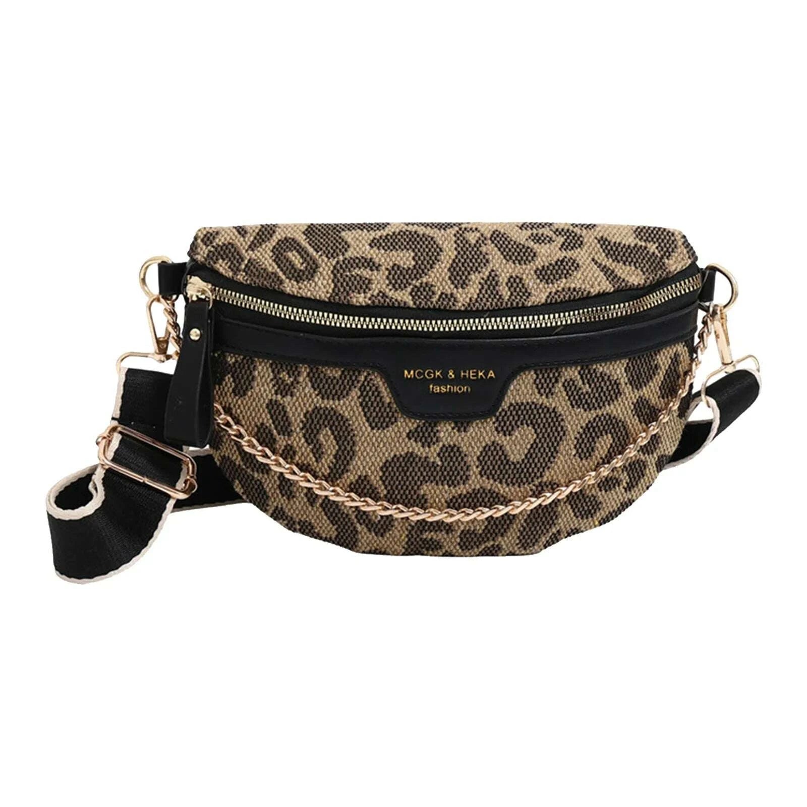 KIMLUD, Fashion Grid Chest Bag Retro Crossbody Bags Trendy Sling Shoulder Bag Travel Wide Strap Waist Bag Women Small Chain Fanny Pack, KIMLUD Womens Clothes