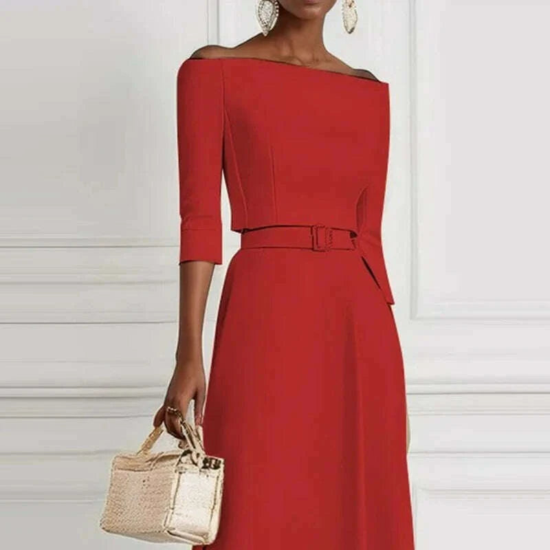 office-ladies-elegant-solid-high-waist-party-dress-2025-spring-crew-neck-hollow-long-dress-autumn-long-sleeve-a-line-maxi-dresskimlud-womens-fashion-34626127