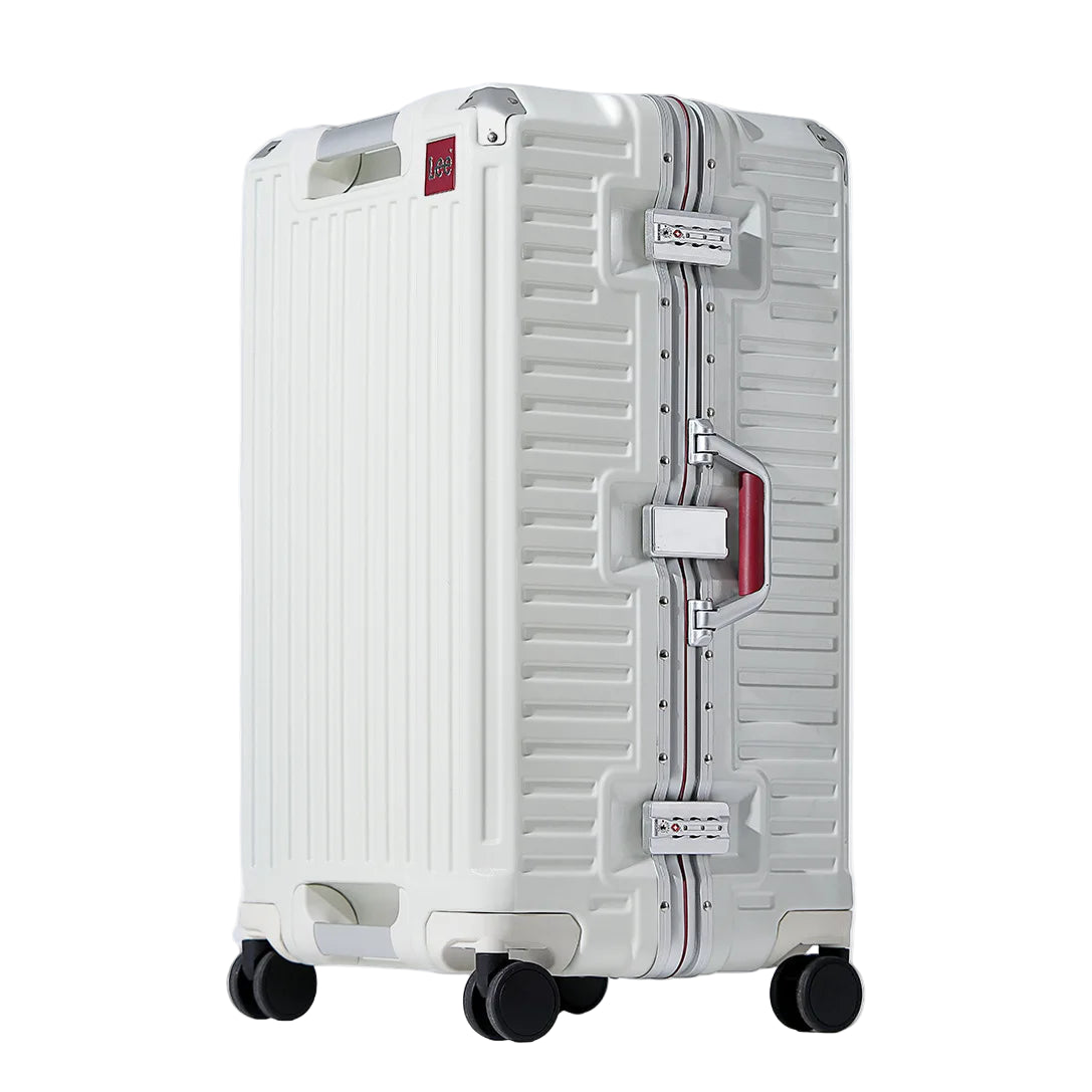 Suitcase Wide Handle Travel Suitcase Men 20 24 26 Carry-On Luggage Women PC Aluminum Frame Trolley Case