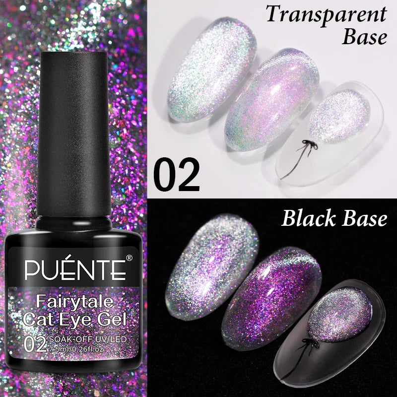 Reflective Glitter Gel Nail Polish Multidimensional Holographic Sparkle, UV-Curable Finish — Pink Lilac | KIMLUD