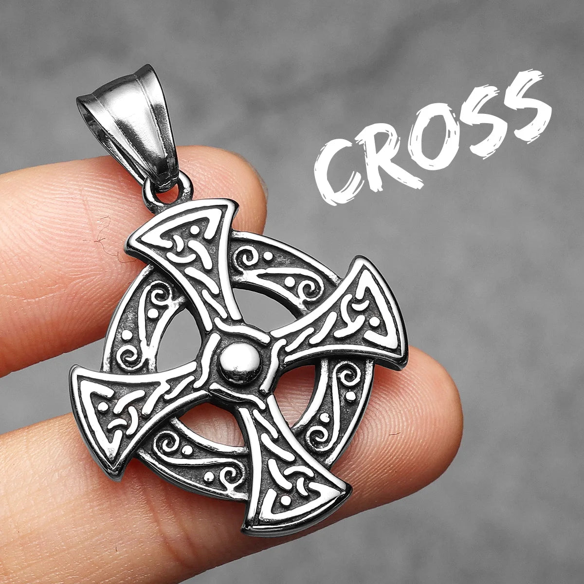 Craving Cross Totem Men Necklaces With Pendant Stainless Steel Jewelry For Male Women Punk Hip Hop Accessories Gifts Wholesale
