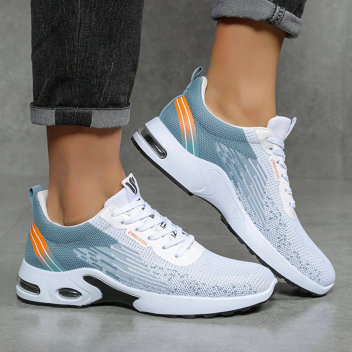 Men's Running Shoes – Breathable – Knitted Mesh | KIMLUD
