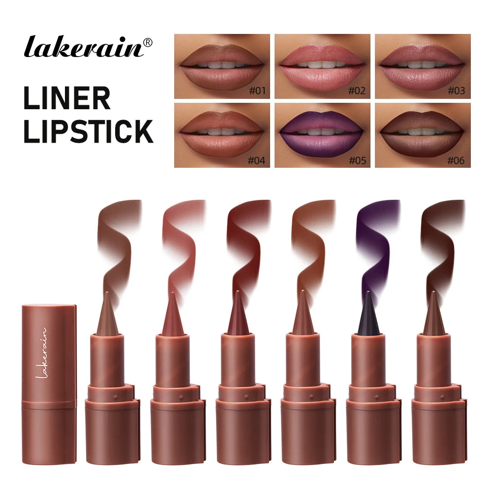 Waterproof Nude Lip Liner Brown Lip Pencil Contour Lipliner Pencil Waterproof Long Lasting Cosmetics Makeup Liners Tint Dark