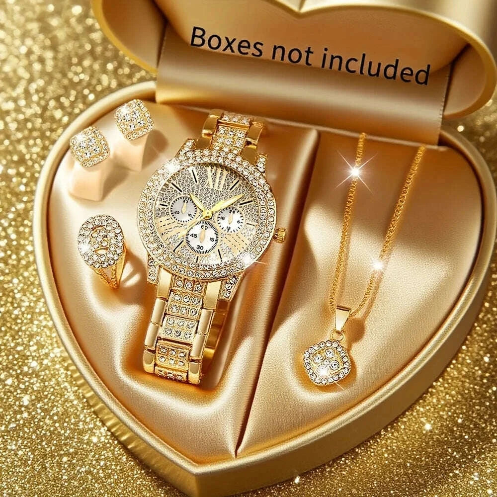 5pcs-elegant-womens-watch-jewelry-set-fashion-rhinestone-ladies-quartz-wristwatch-reloj-mujer-girls-clock-gift(without-box)kimludkimlud-35564029