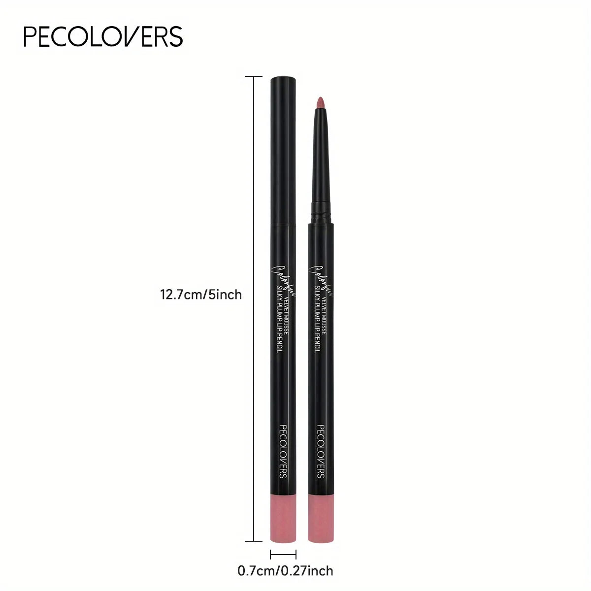 Long-Lasting Matte Lip Pencil - Waterproof, Smudge-Resistant, All Skin Types, Diverse Shades