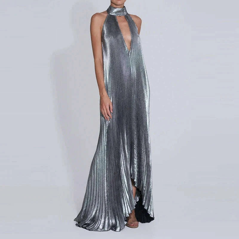 women-sexy-hollow-out-halter-swing-dress-fashion-metallic-pleated-solid-long-dress-casual-sleeveless-backless-loose-party-dresskimlud-womens-fashion-34623899