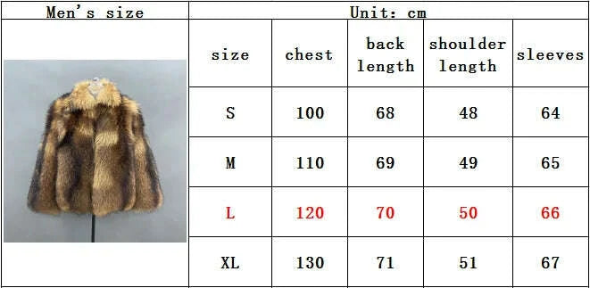 KIMLUD, JANEFUR Men's Winter Raccoon Coat Thick Collar Warm Coat Real Raccoon Fur Coat Luxury Fashion, KIMLUD Womens Clothes