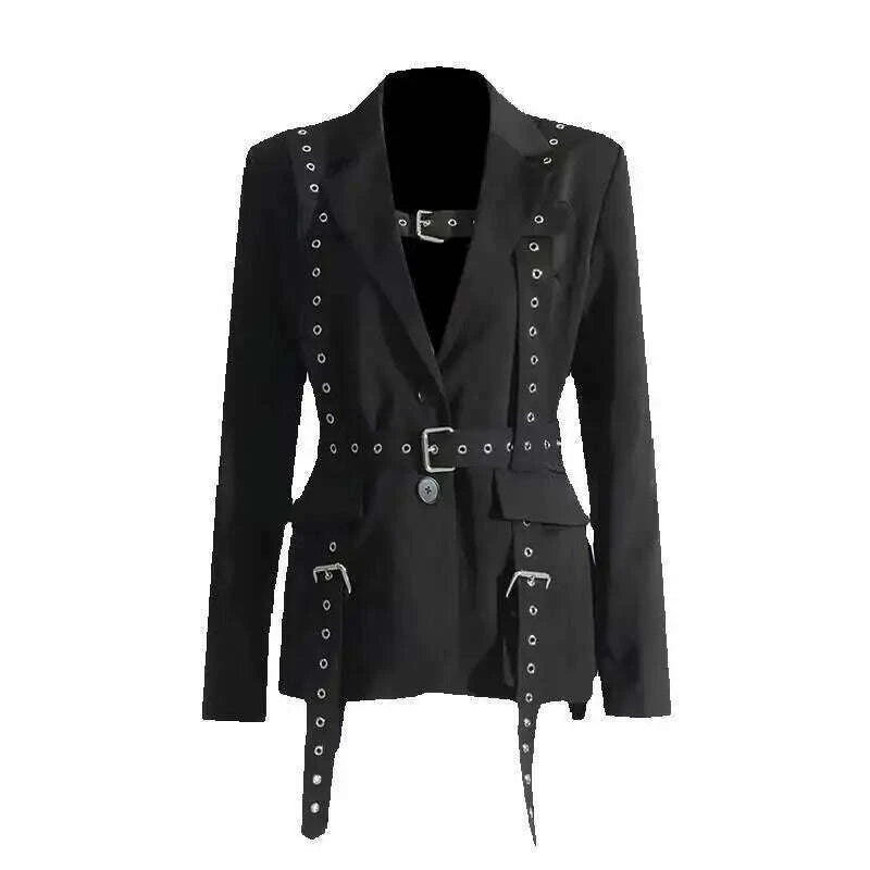 solid-color-high-end-coat-2025-spring-summer-new-trend-rivet-waist-tied-long-sleeve-mid-length-draped-small-blazer-for-womenkimlud-womens-fashion-34621524