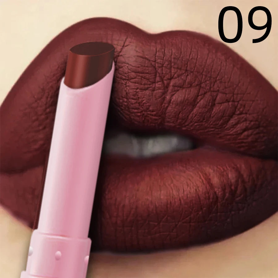 15 Color Cigarette Velvet Matte Waterproof Lipstick Long-lasting Lip Gloss Lip Makeup Red Brown Pink Lip Liner Pen Lip Tint
