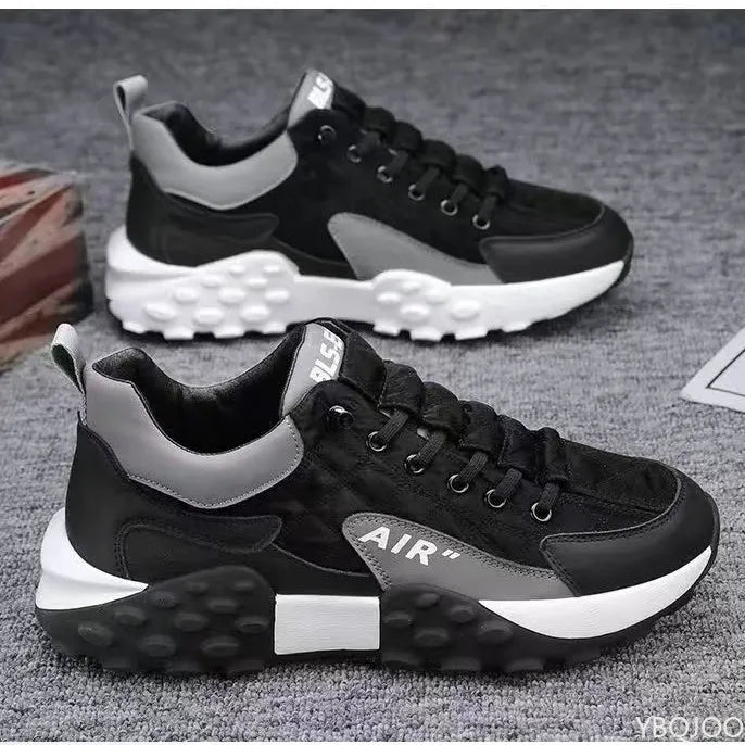 Casual Lace-Up Shoes – Height Increasing Thick Sole – Flat Silhouette | KIMLUD