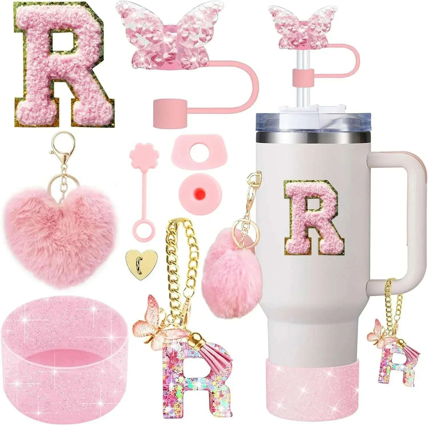 kimlud-9pcs-cup-accessory-set-for-stanley-30oz-40oz-butterfly-straw-cover-cap-silicone-boot-charm-initials-sticker-spill-proof-stopper-kimlud-womens-clothes-34635284