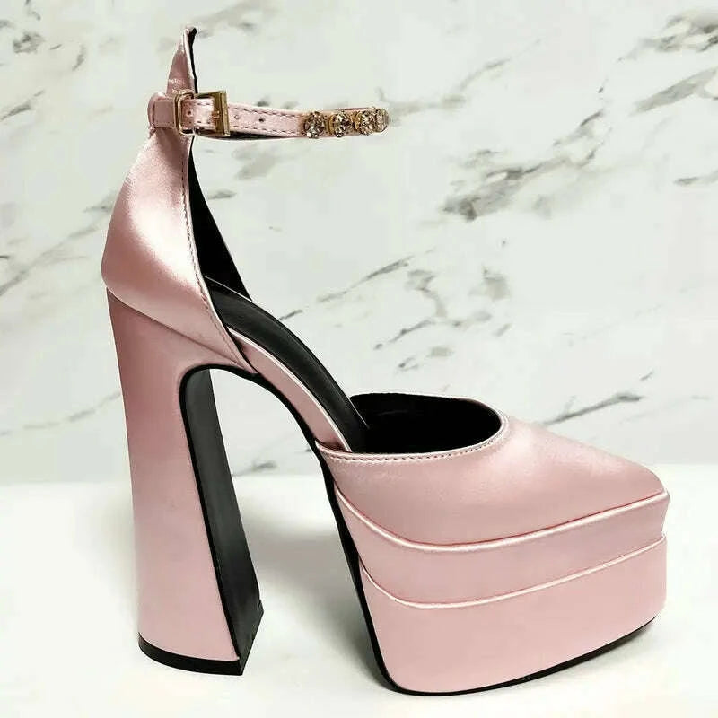 2025-new-fashion-catwalk-show-womens-single-shoes-fashion-pumps-summer-water-platform-thick-heel-pointed-toe-satin-high-heelskimlud-womens-fashion-34621462