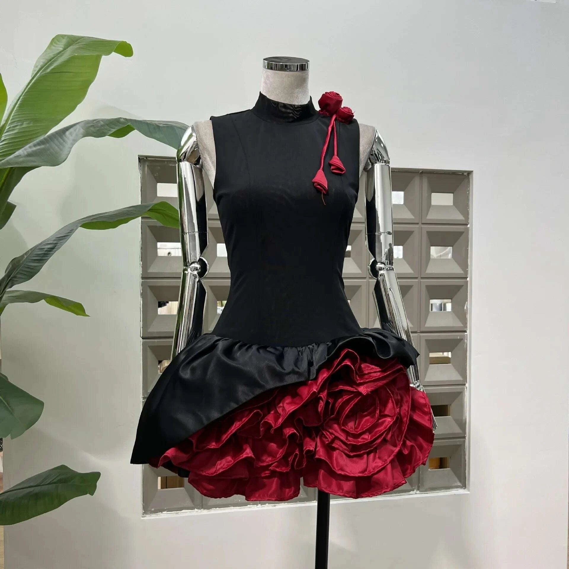 womens-sweet-round-neck-sleeveless-slim-waist-short-mini-dress-french-retro-3d-rose-birthday-dress-spicy-girl-floral-bud-dresskimlud-womens-clothes-35083124